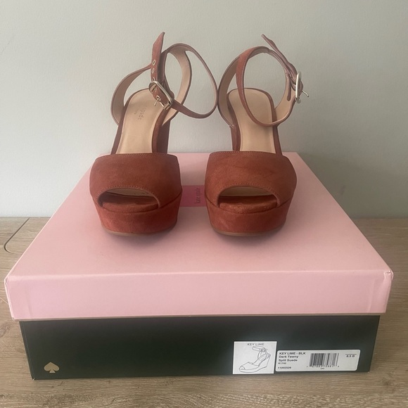 Kate spade key lime suede wedges - Picture 2 of 7